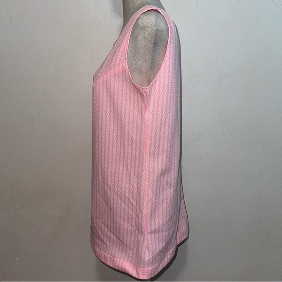 Vtg Handmade Pink & White Striped Tank Top - Picture 3 of 8